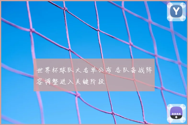 世界杯球队大名单公布 各队备战阵容调整进入关键阶段